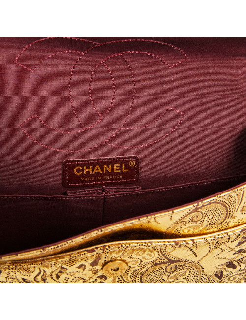 Sac Paris-Moscou CHANEL perforé doré