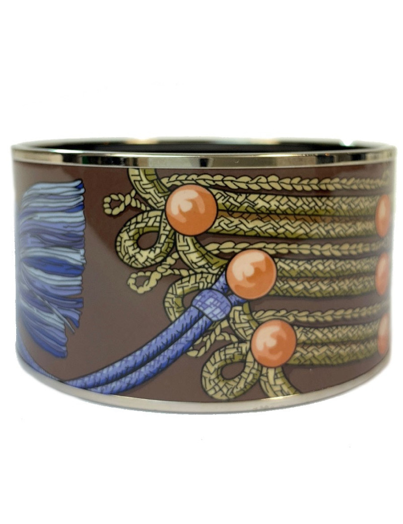 Bracelet HERMES 'Brandebourg' en émail imprimé