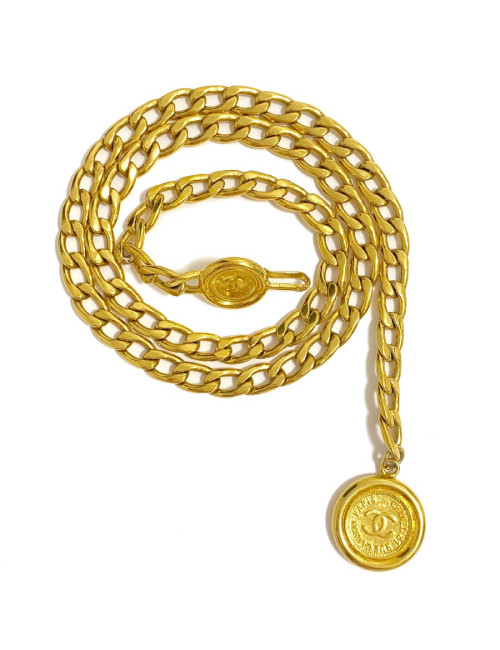 Ceinture CHANEL chaine dorée 90's
