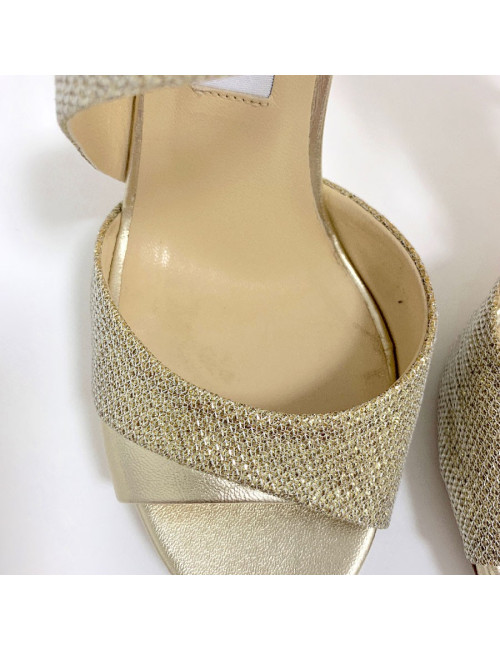 Sandales hautes JIMMY CHOO dorés
