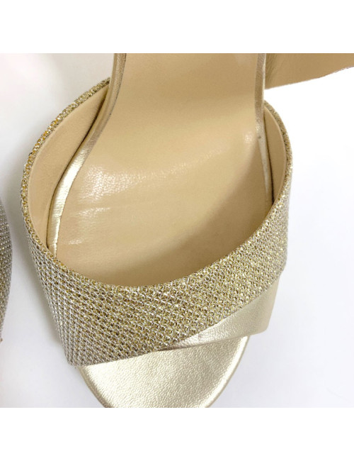 Sandales hautes JIMMY CHOO dorés