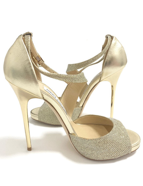 Sandales hautes JIMMY CHOO dorés