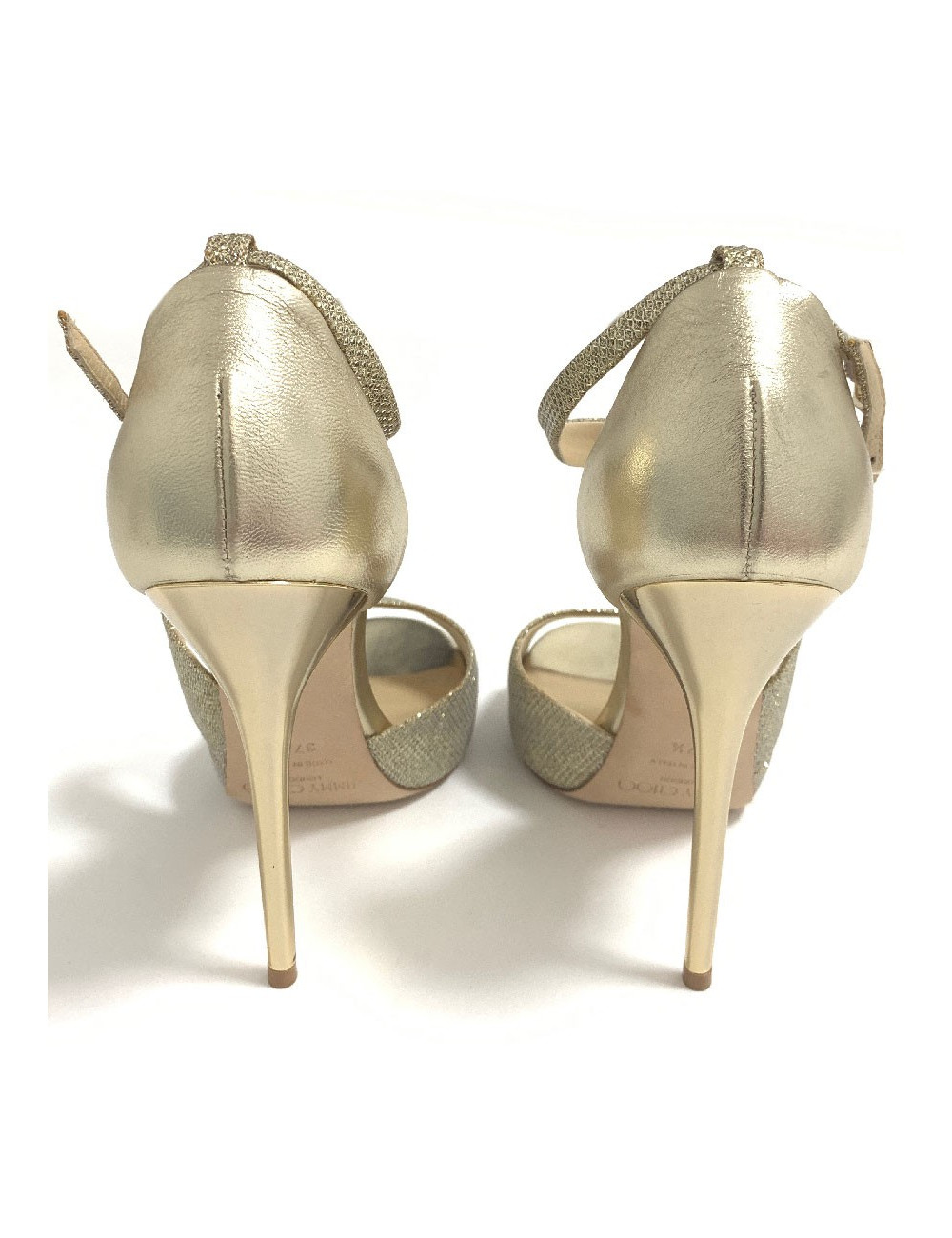 Sandales hautes JIMMY CHOO dorés