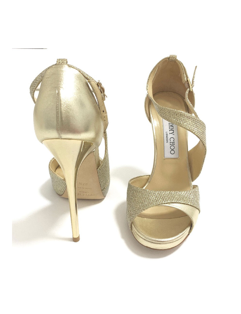 Sandales hautes JIMMY CHOO dorés