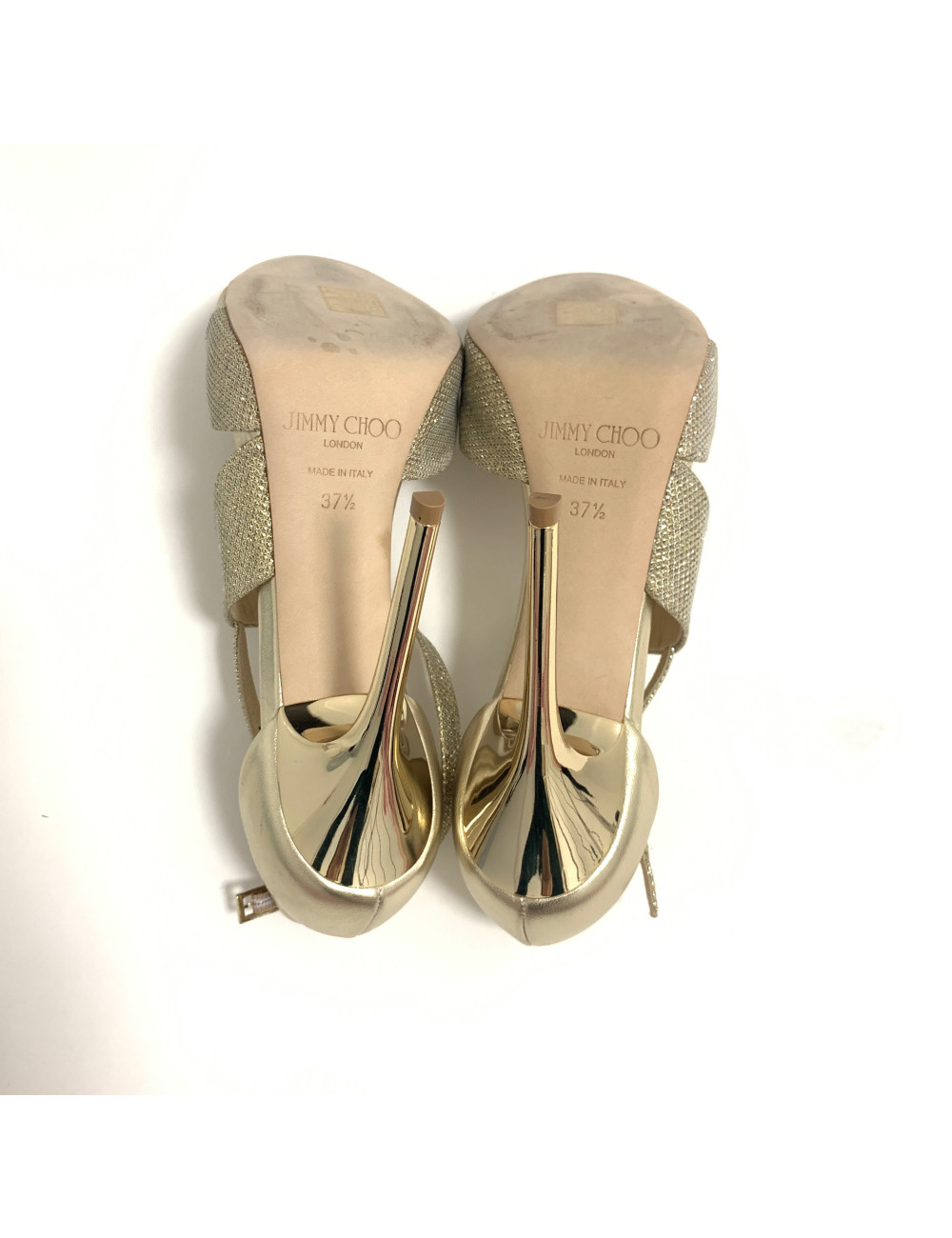Sandales hautes JIMMY CHOO dorés