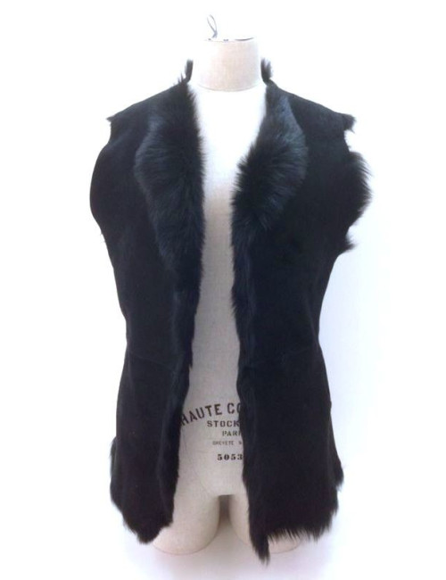 Peau retournée noire T U