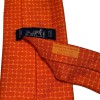 Cravate HERMES vintage en soie orange