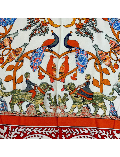 Étole HERMÈS en cachemire et soie 