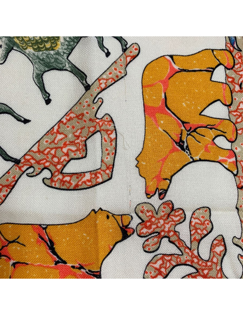 Étole HERMÈS en cachemire et soie 