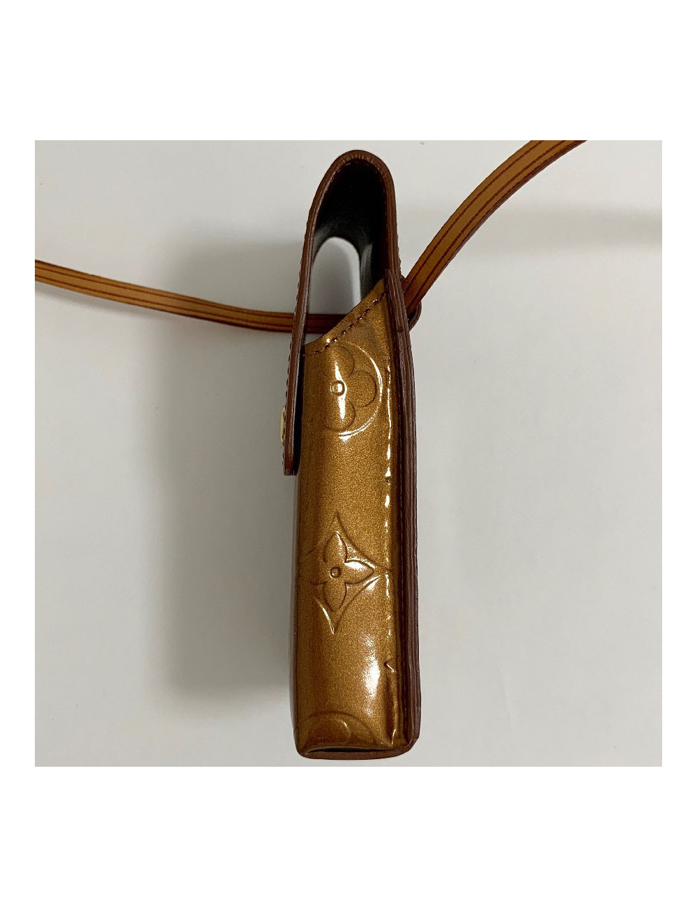 Pochette étui pour cigarettes LOUIS VUITTON cuir empreinte verni