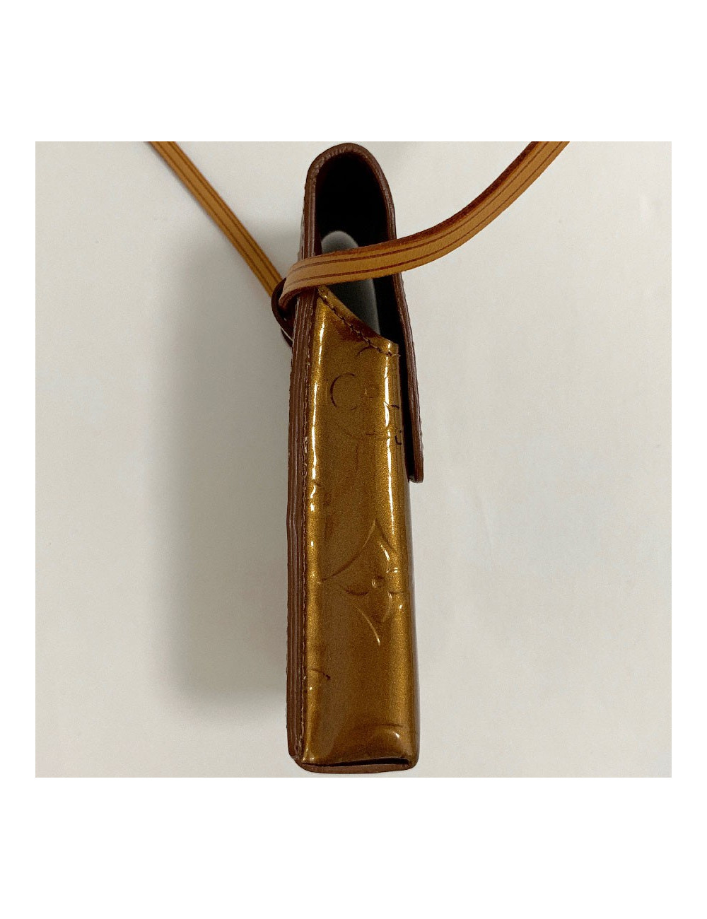 Pochette étui pour cigarettes LOUIS VUITTON cuir empreinte verni