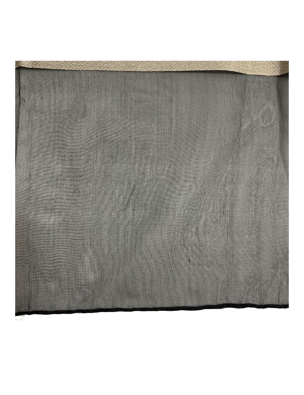 Foulard soie CHANEL noir et gris