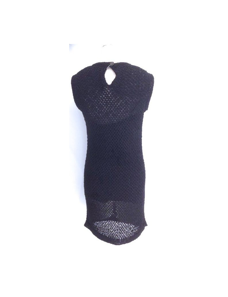 Robe CHANEL noire en crochet