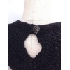 Robe CHANEL noire en crochet