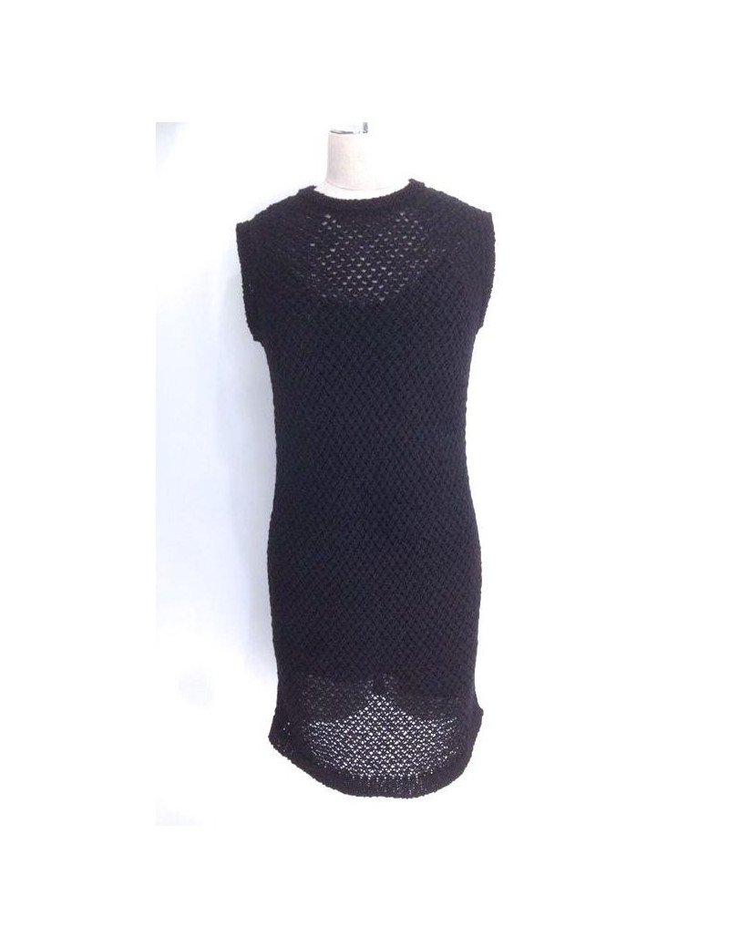 Robe CHANEL noire en crochet