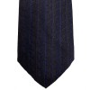 Cravate VERSACE 100% soie bleue motifs VERSACE marrons