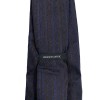 cravatte VERSACE 100% soie bleue motifs VERSACE marrons