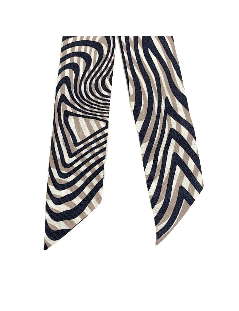 Foulard Twilly en soie HERMES tricolore