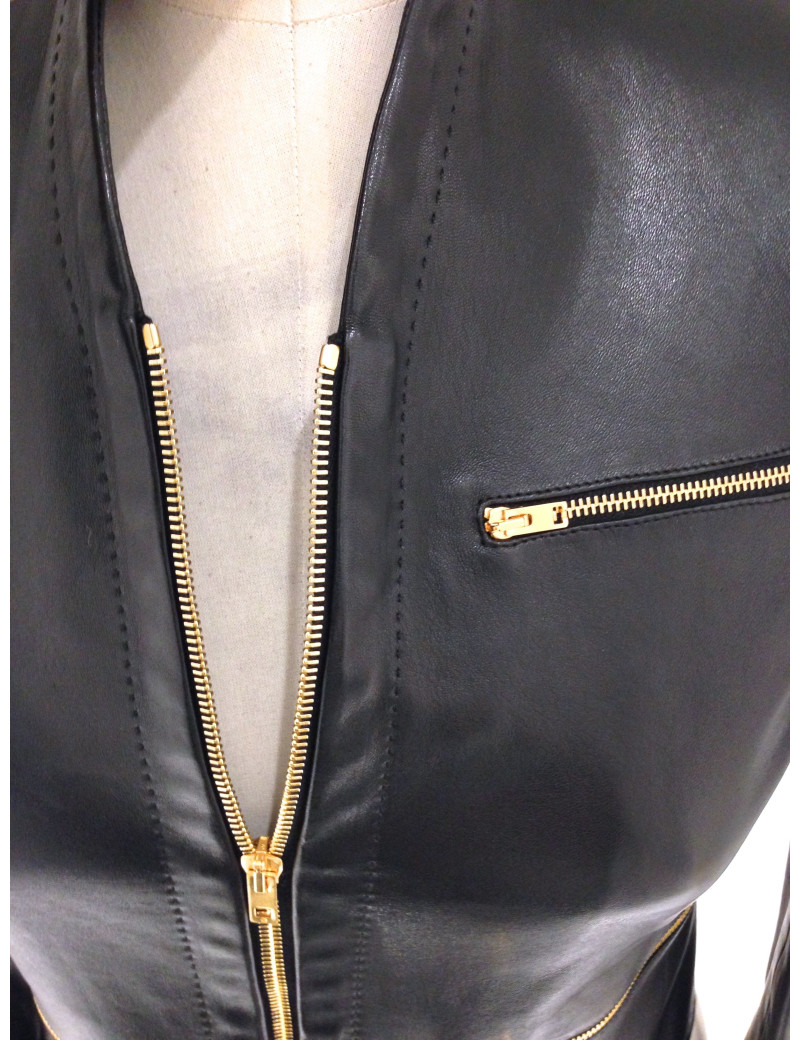 Veste JOSEPH cuir noir T 36