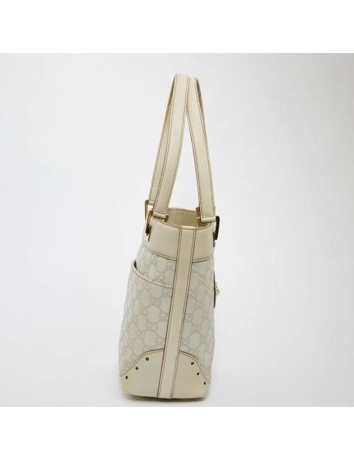 Sac seau GUCCI cuir beige