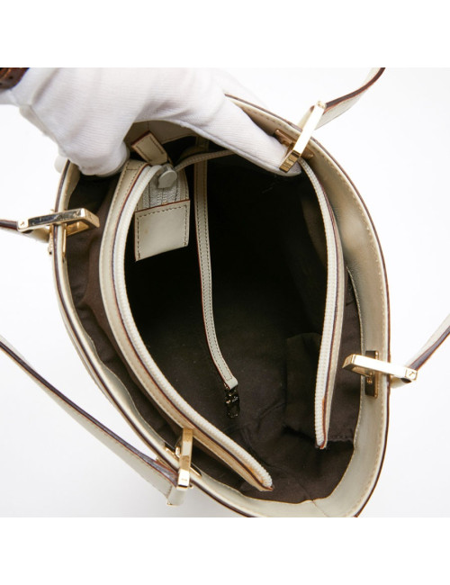 Sac seau GUCCI cuir beige