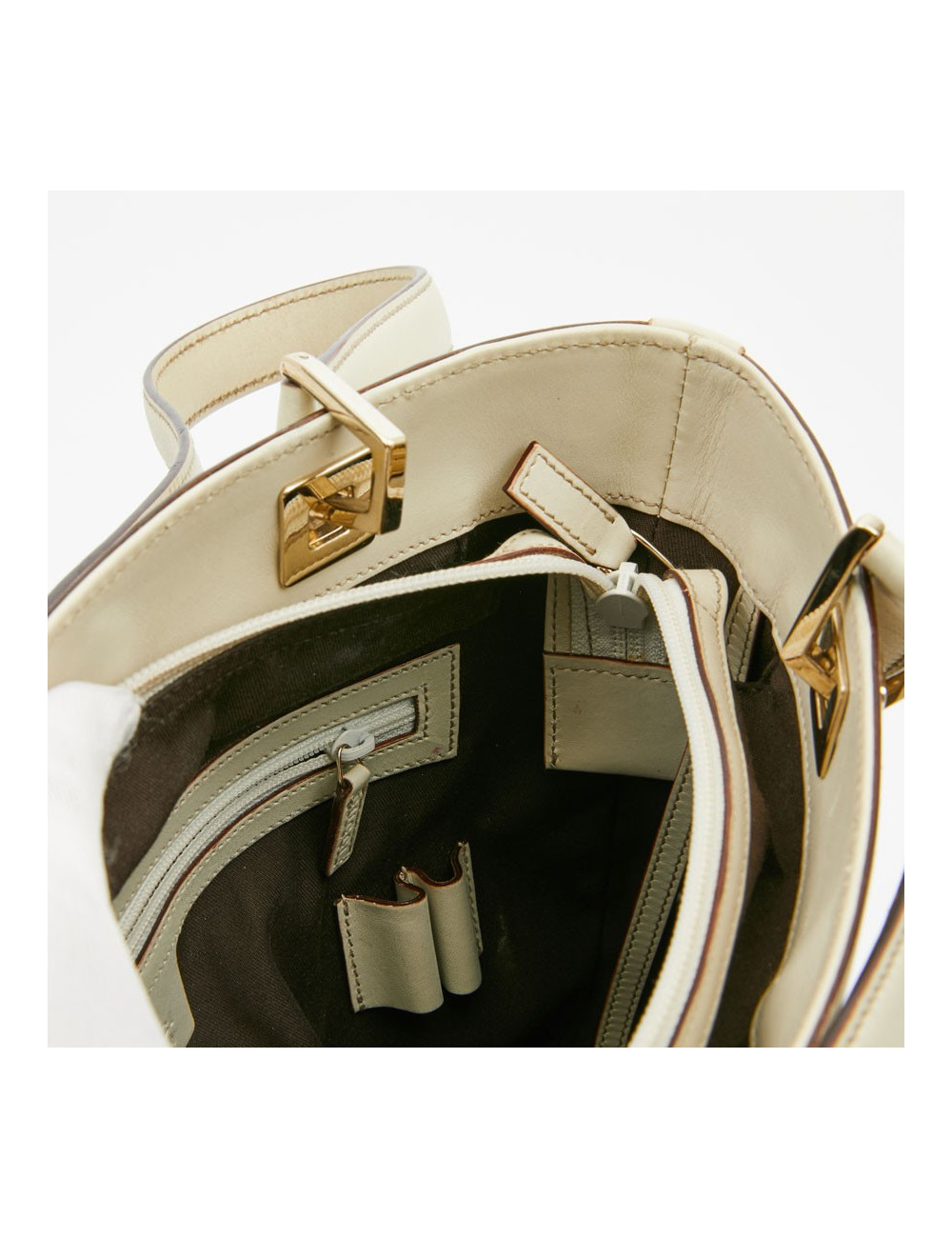 Sac seau GUCCI cuir beige