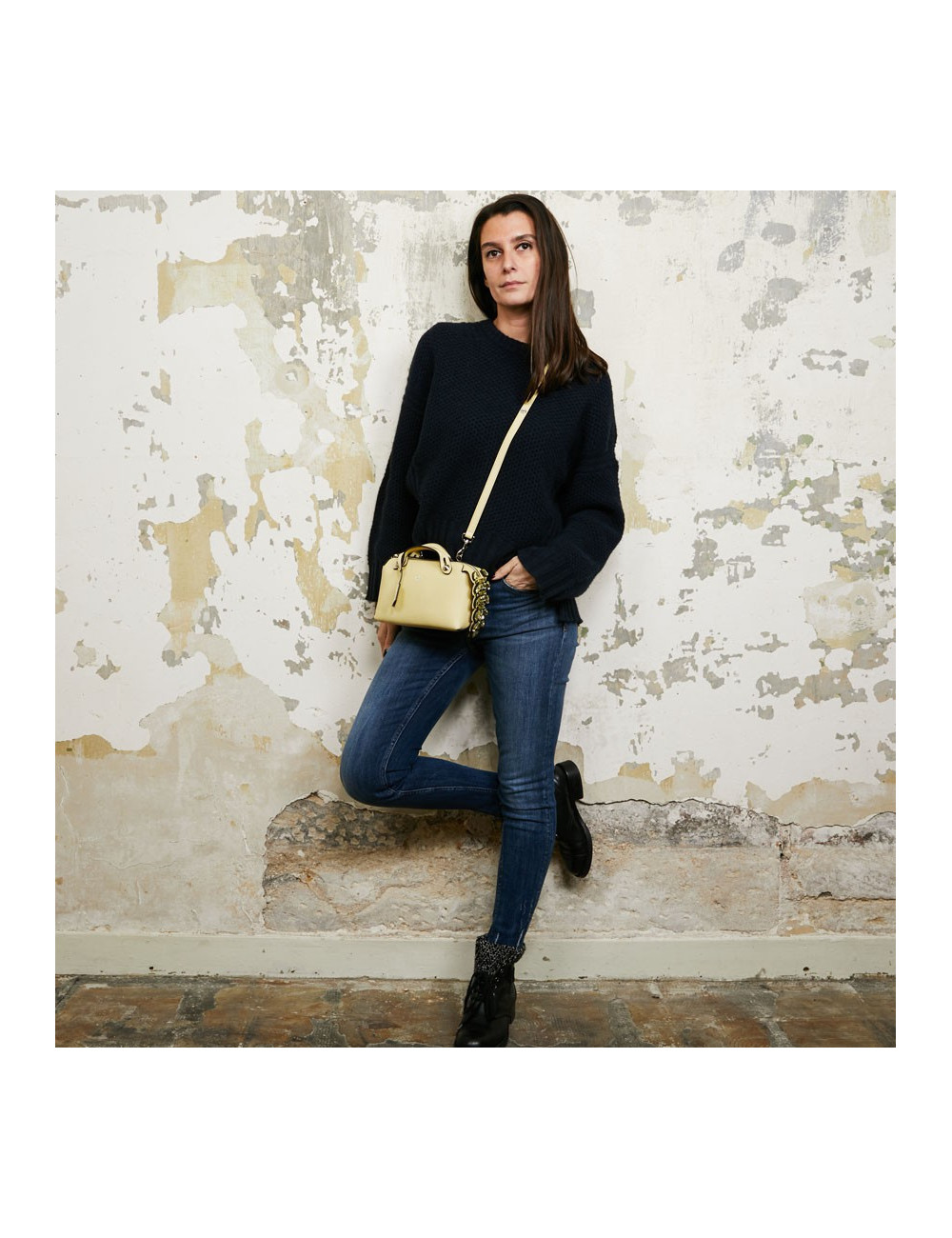 Sac FENDI "By The Way" Bauletto jaune