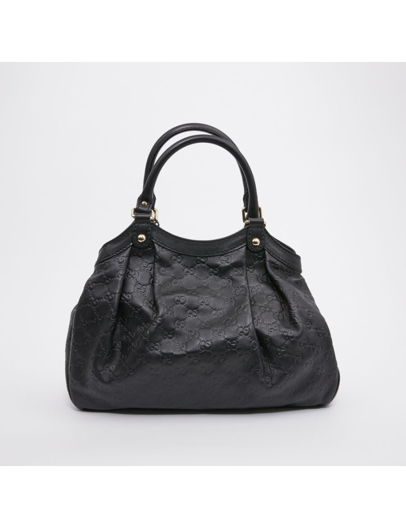 Sac GUCCI cuir embossé noir