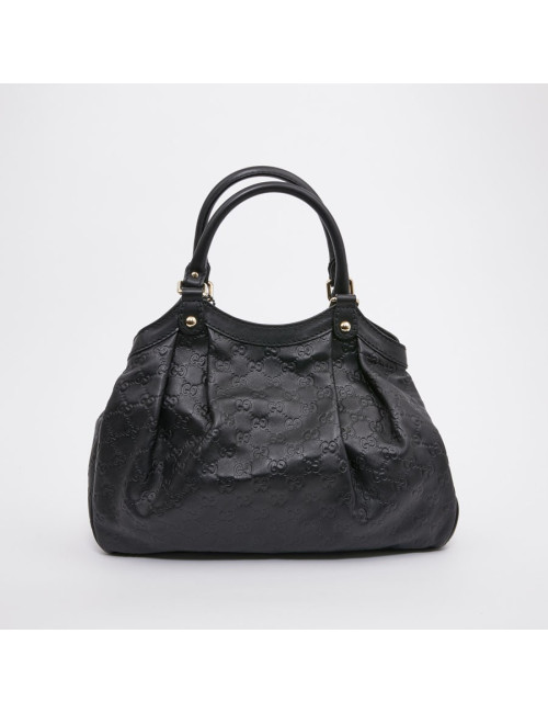 Sac GUCCI cuir embossé noir