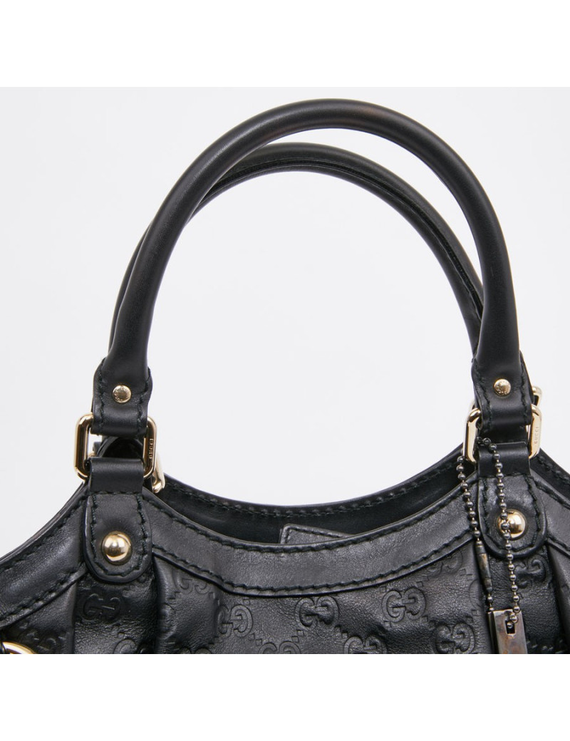 Sac GUCCI cuir embossé noir
