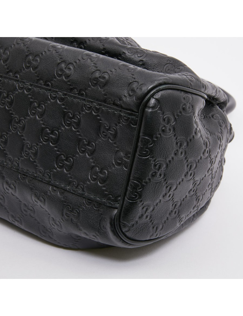 Sac GUCCI noir cuir embossé