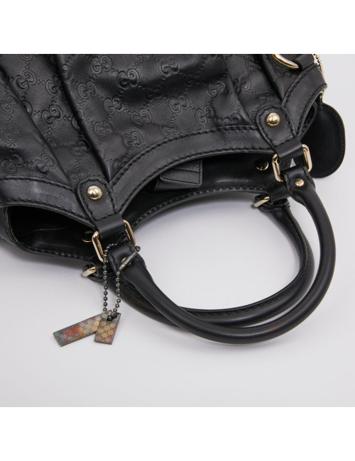 Sac GUCCI noir cuir embossé