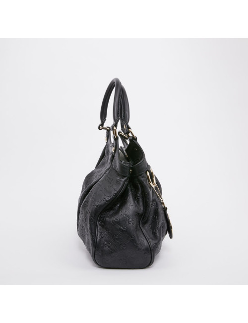 Sac GUCCI cuir embossé noir