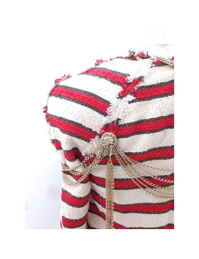 Veste CHANEL en tweed et chaînes T 