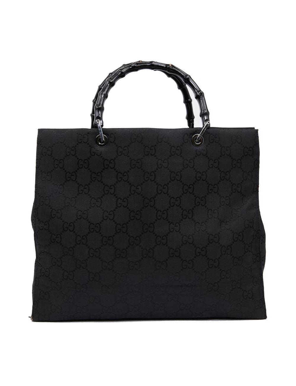 Sac GUCCI "Bamboo" toile monogramme noire