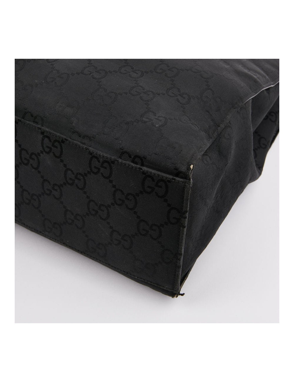 Sac GUCCI "Bamboo" toile monogramme noire