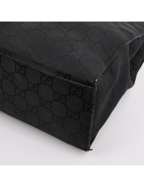 Sac GUCCI "Bamboo" toile monogramme noire