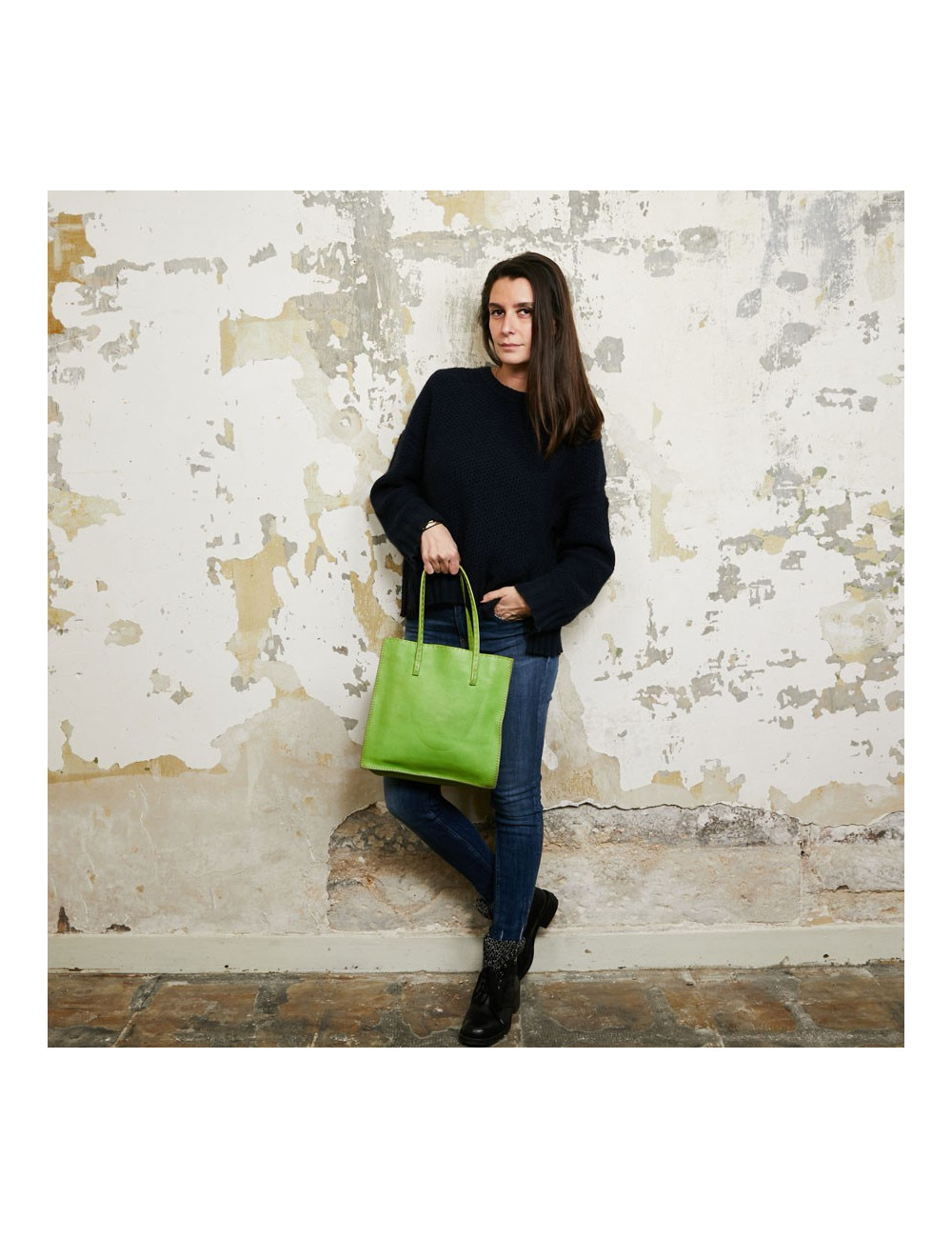 Sac FENDI en cuir vert