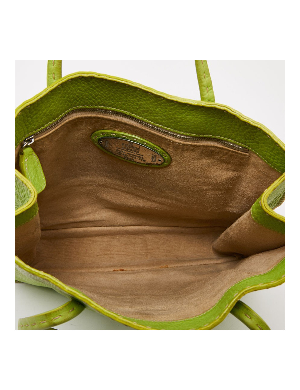 Sac FENDI en cuir vert