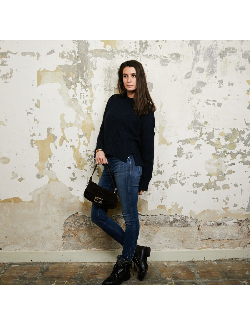 Sac FENDI en veau velours marron