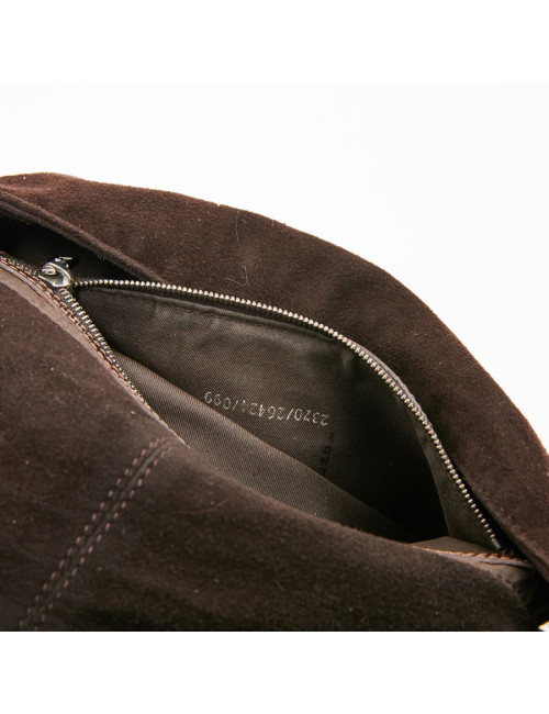Sac FENDI en veau velours marron