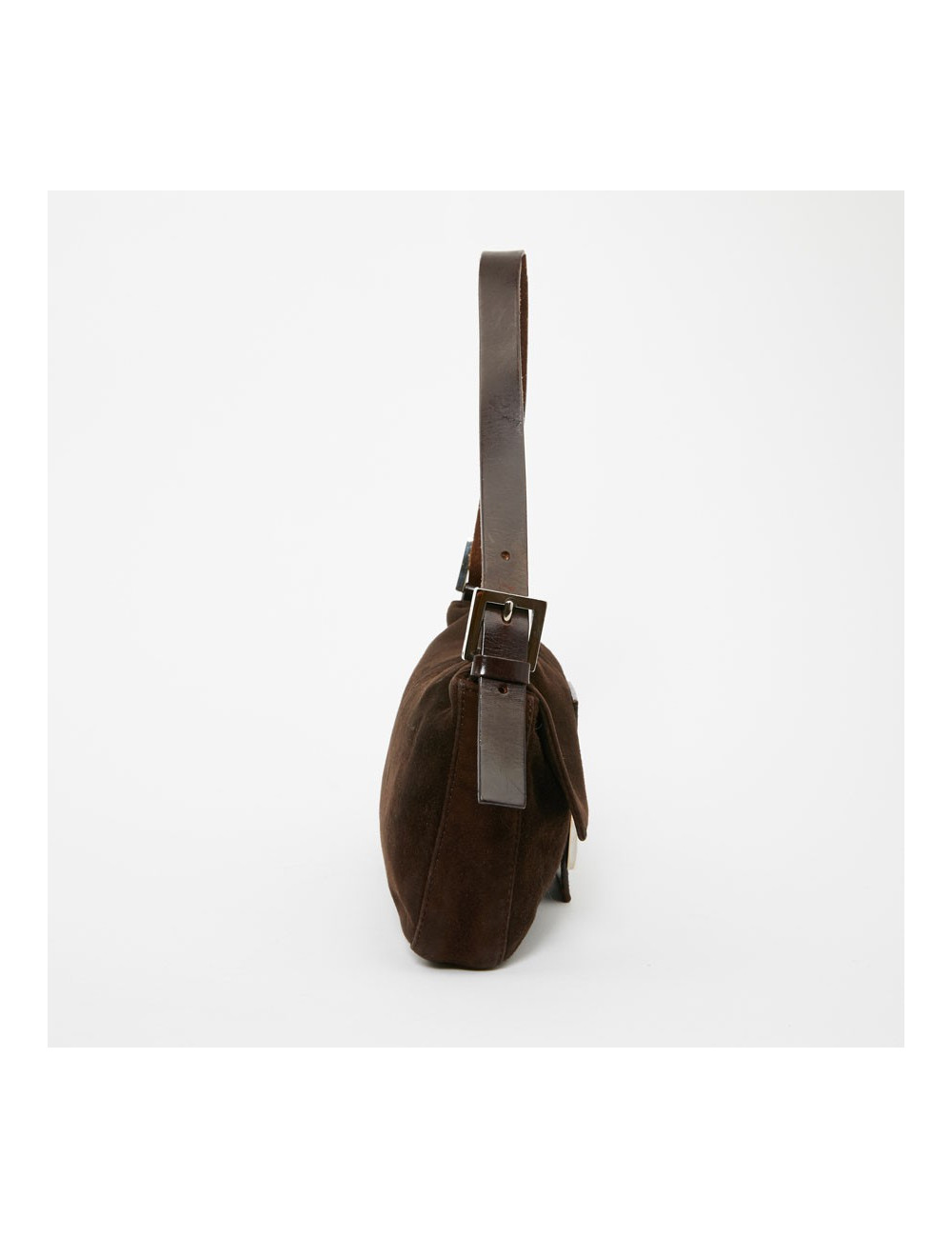 Sac Baguette FENDI Mamma en daim marron