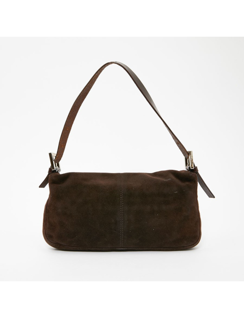 Sac FENDI en veau velours marron