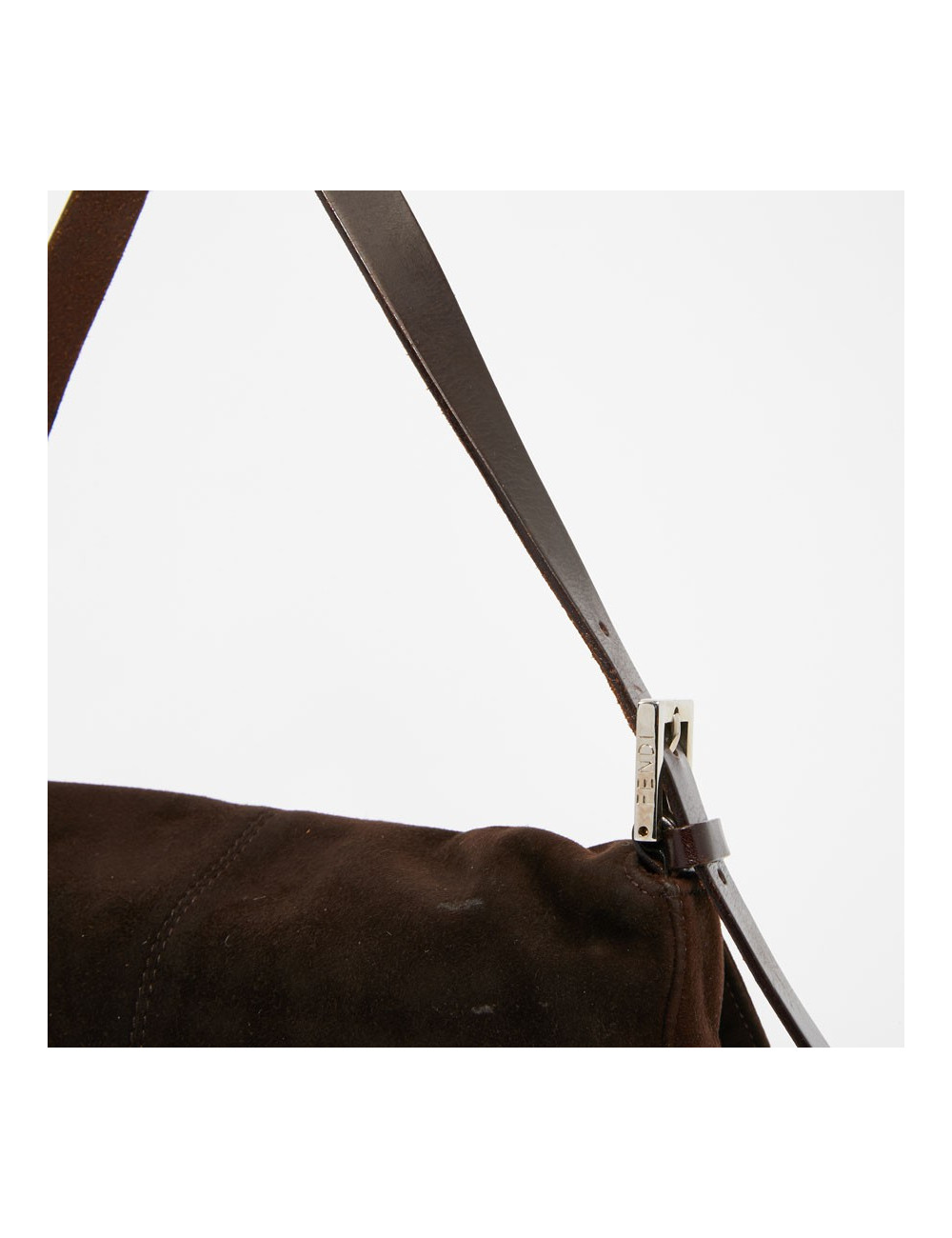 Sac FENDI en veau velours marron