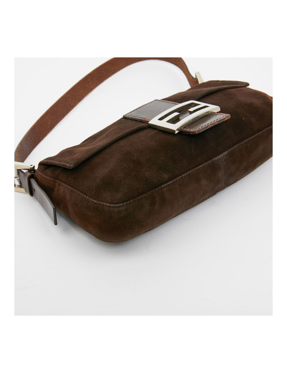 Sac FENDI en veau velours marron