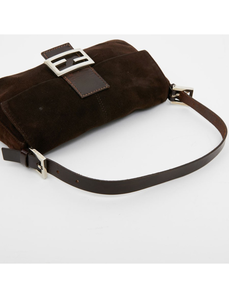 Sac FENDI en veau velours marron