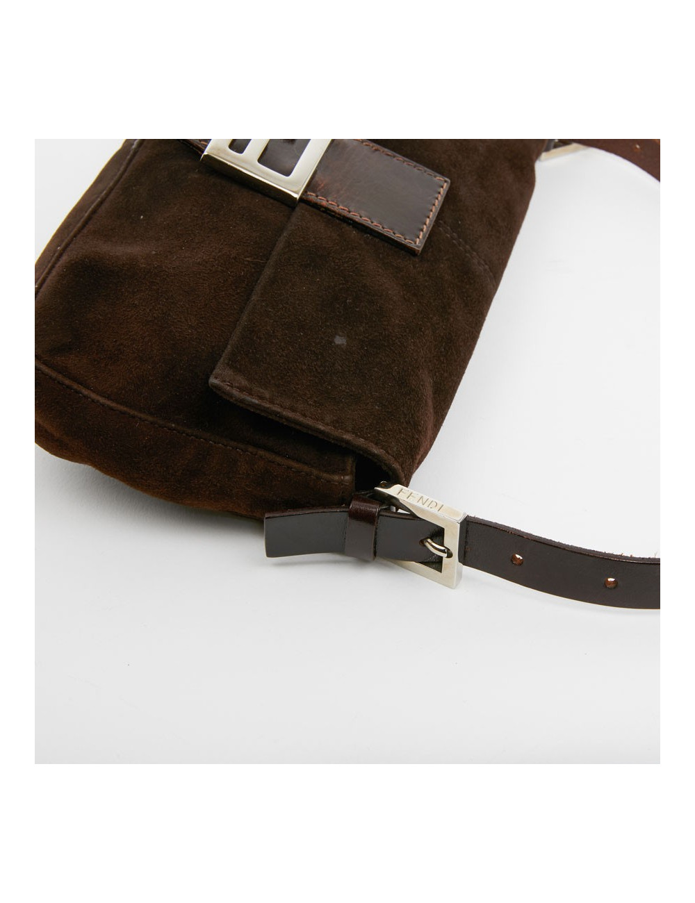 Sac FENDI en veau velours marron