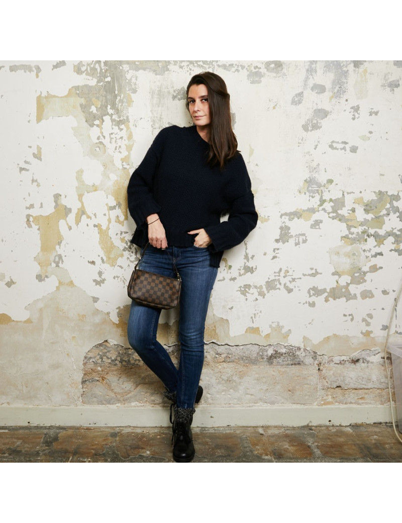 Sac pochette LOUIS VUITTON toile damier