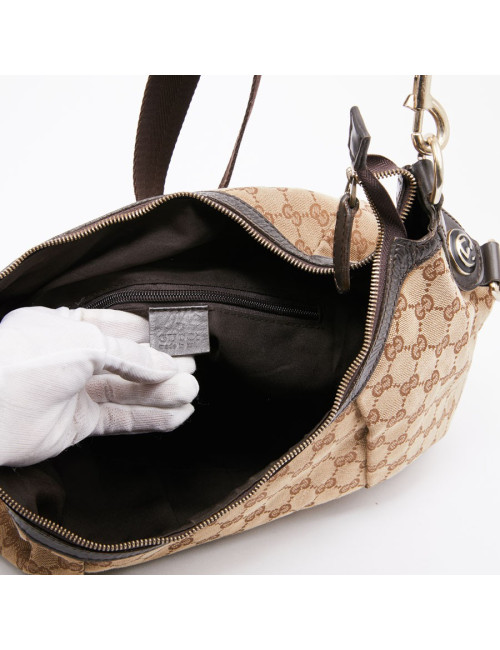 Sac GUCCI en toile marron 
