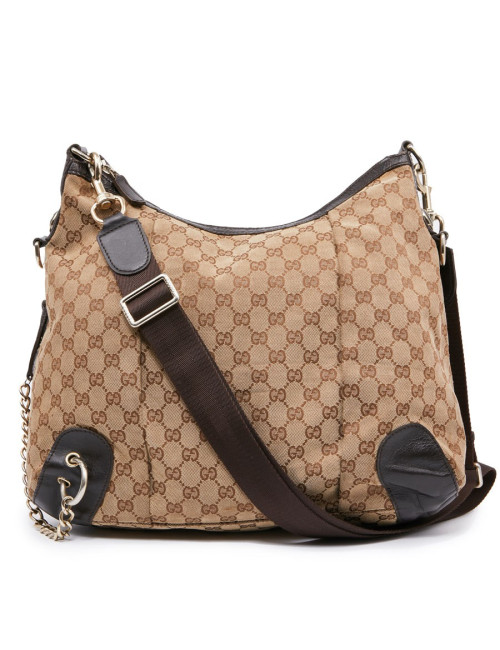 Sac GUCCI en toile marron 